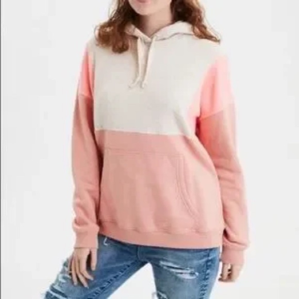 4/$25 American Eagle AHH-MAZINGLY SOFT Coral Hoodie